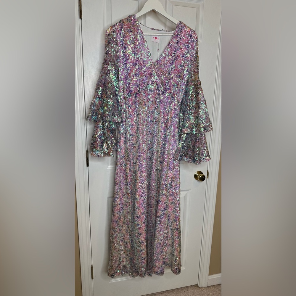 Buddy Love | Colette Long Sleeved Maxi Dress - Flash | Small - Picture 4 of 11